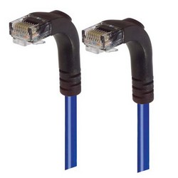 6类直角型RJ45以太网跳线，直角下出线/直角下出线，蓝，10英尺（3米）的图片